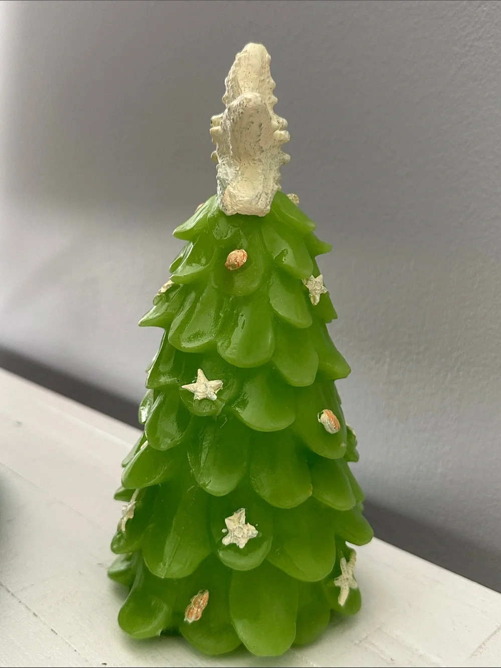 Beach Star Vivid Lime Green Christmas Tree Candle Unbranded